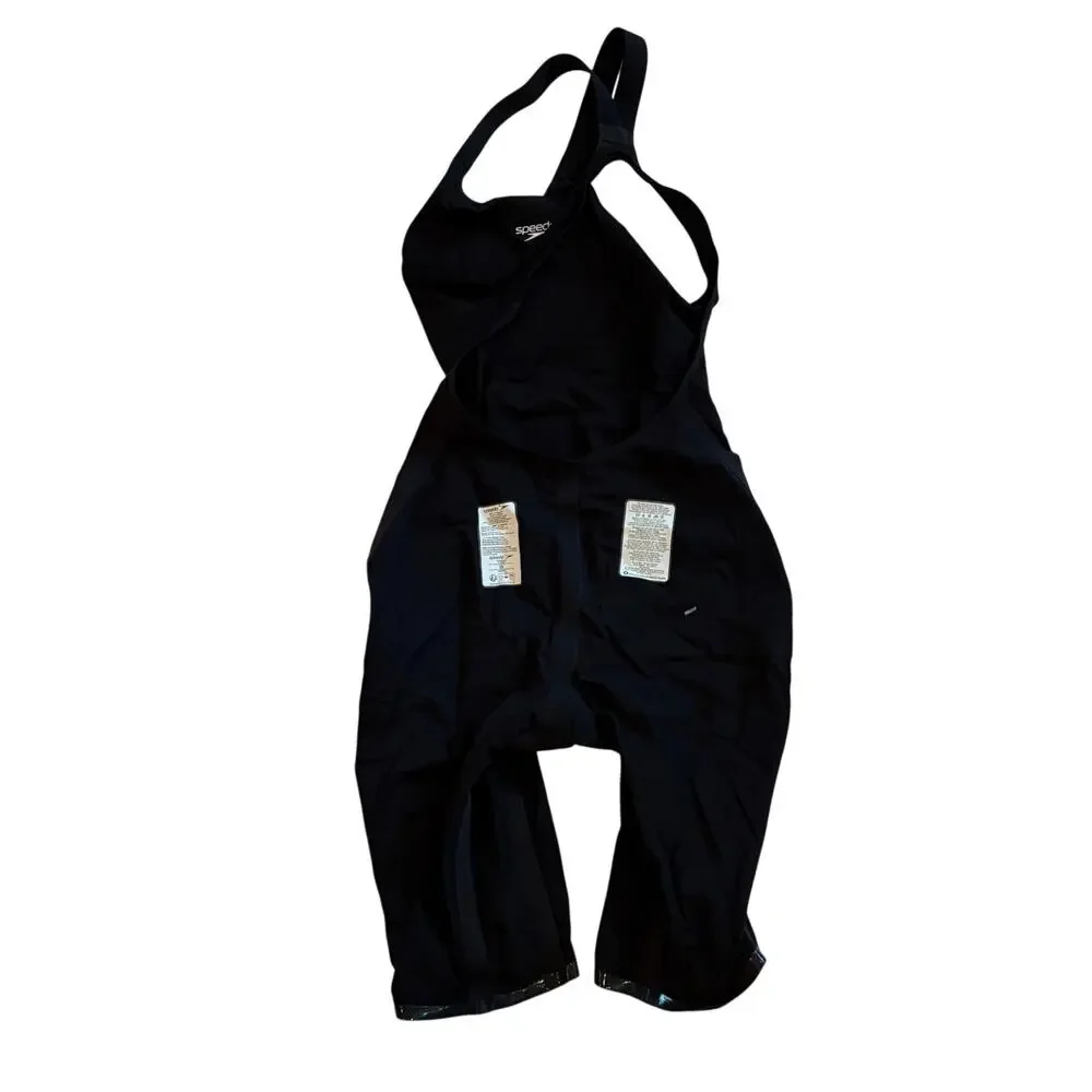 Speedo Fastskin 2.0 LZR Valor Womens 26 Black Open Back Competition Tech Suit